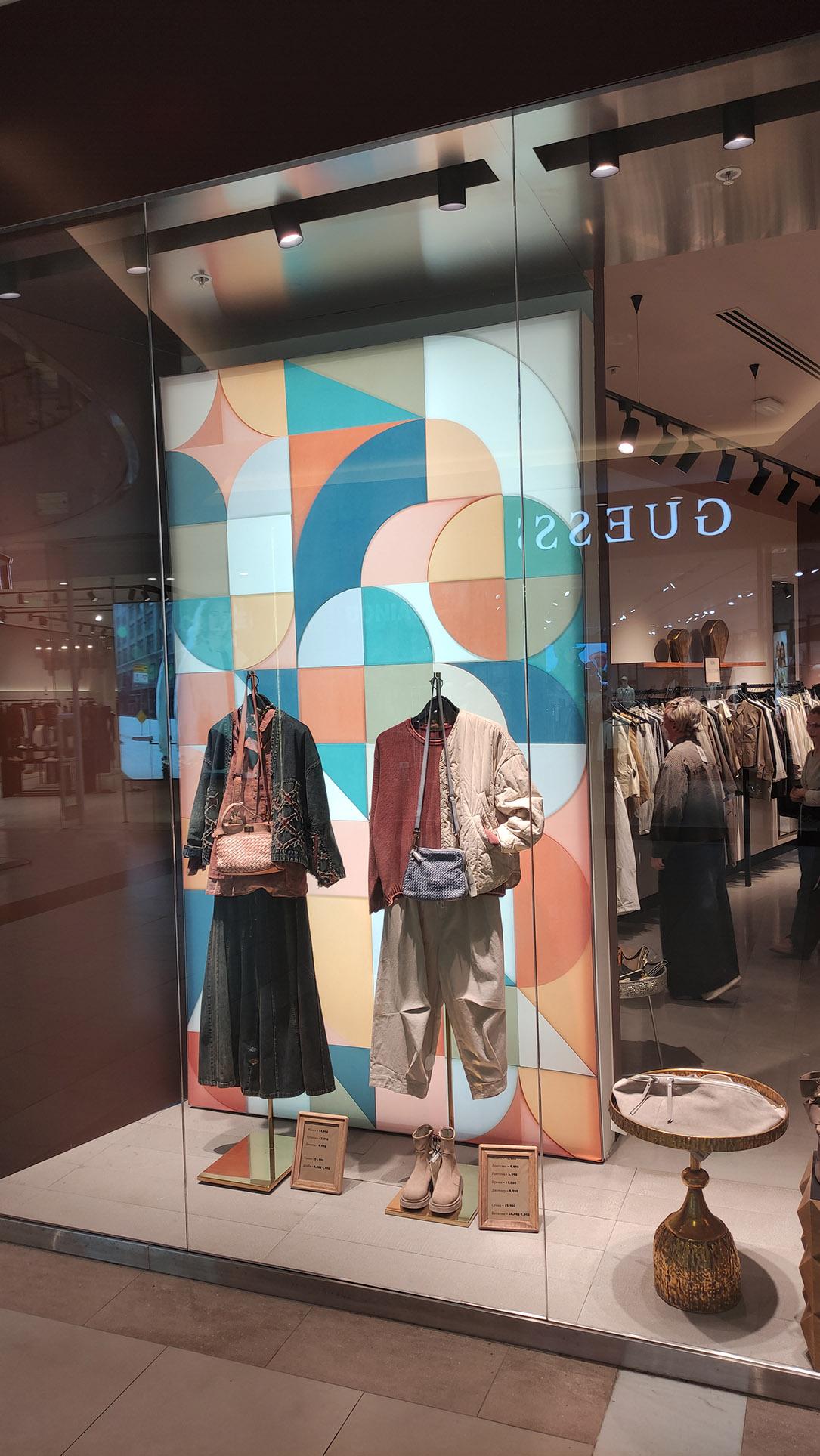 картина современная, картина большая, витрина магазина