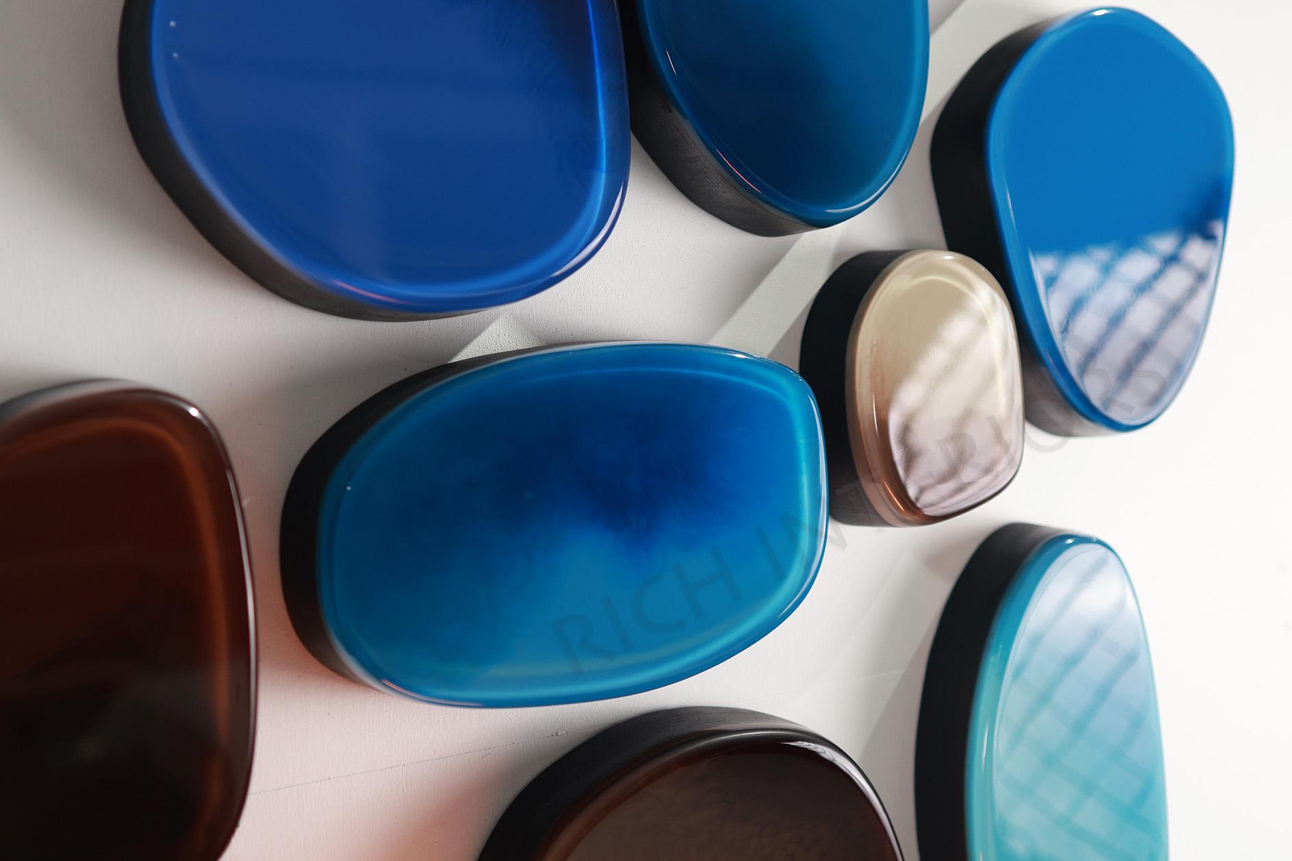 синий панно эпоксидная смола