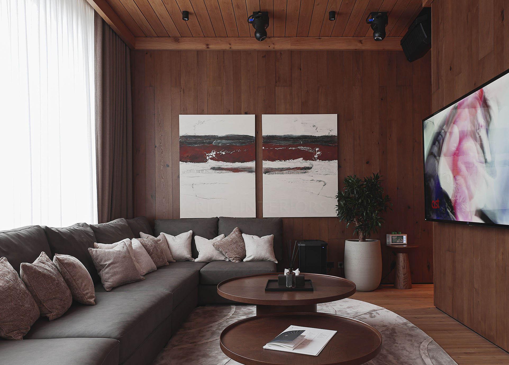 современная картина в интерьере 2 диптих