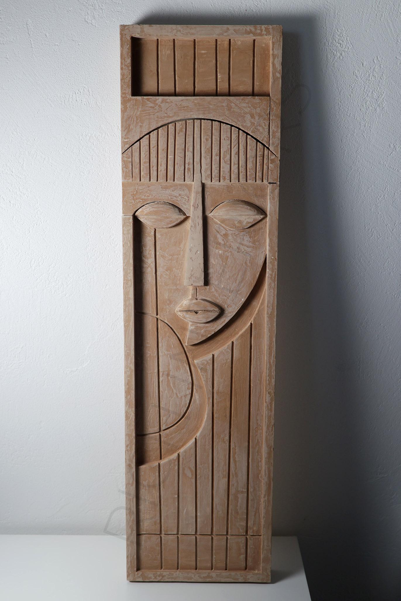 маска панно охра дерево