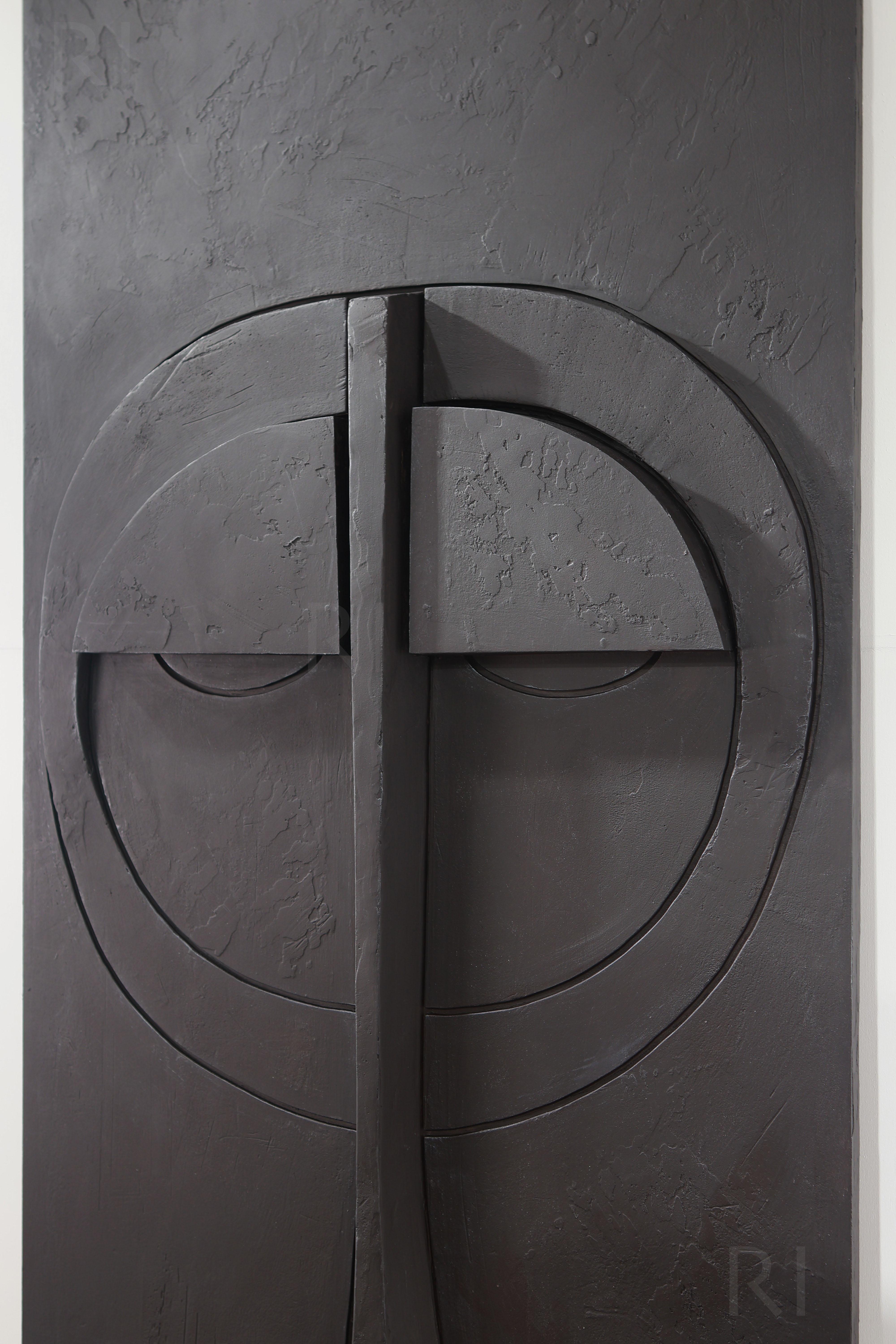 большое панно на стену черное