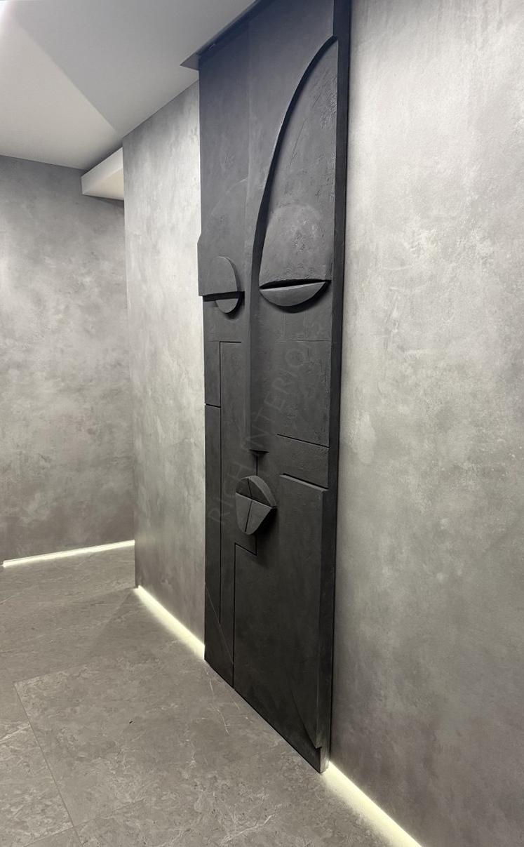 маска панно охра дерево