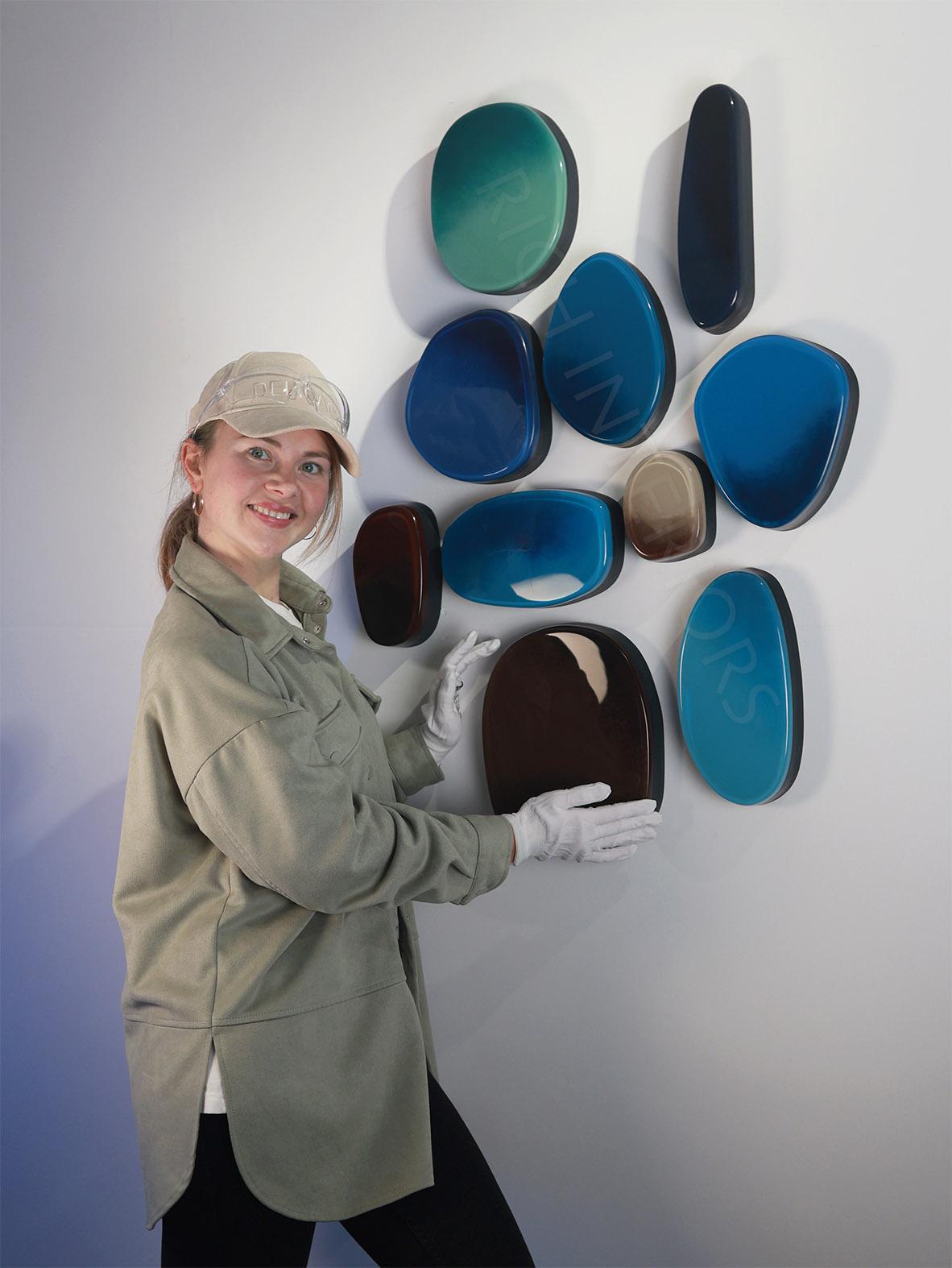 настенное современное панно камни