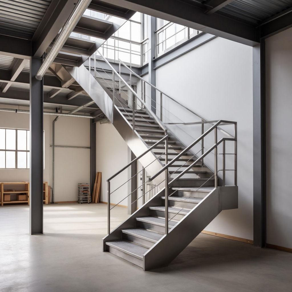 Лестница из нержавеющей стали