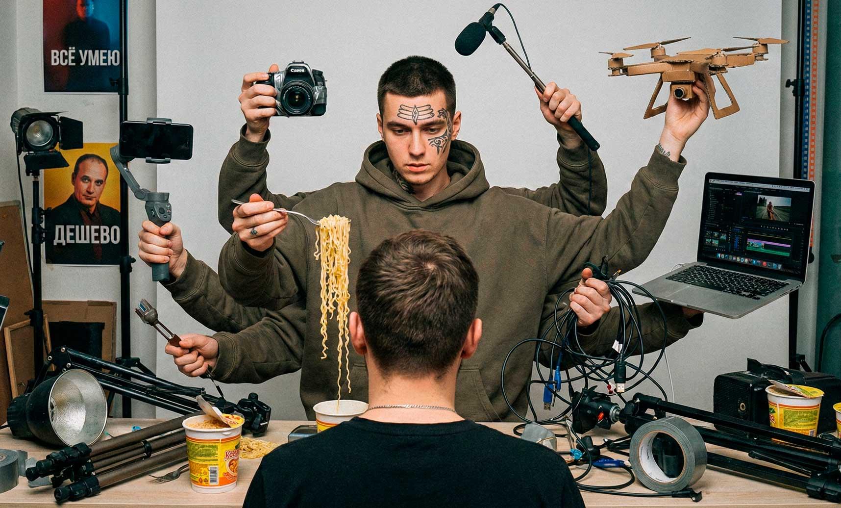 МЫ видеографы кладем вам лапшу аккуратно маслом не испачкаем