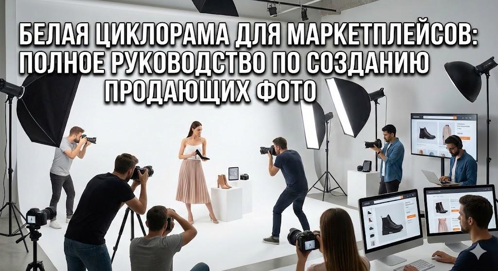 Белая циклорама для маркетплейсов: полное руководство по созданию продающих фото