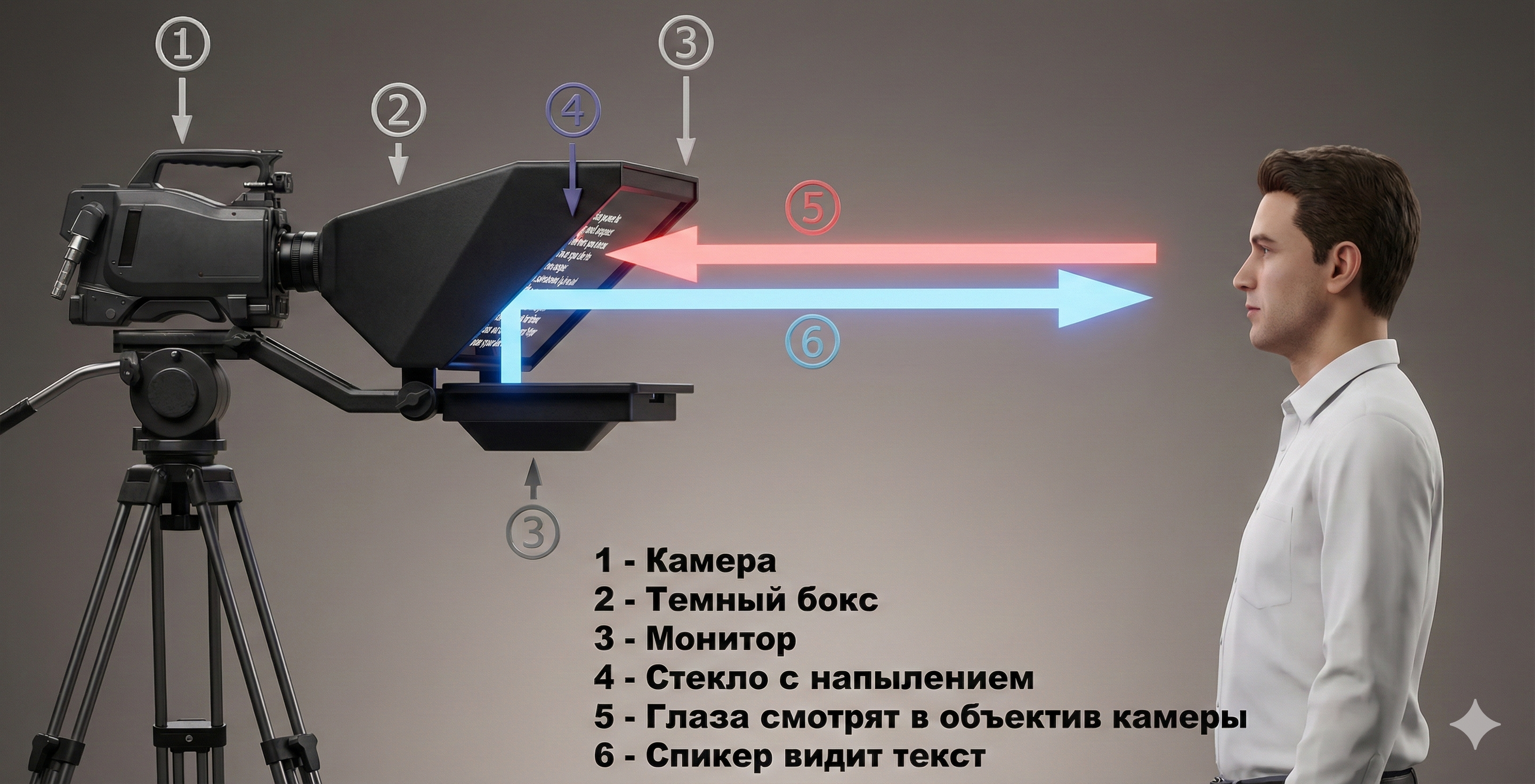 Телесуфлер работа