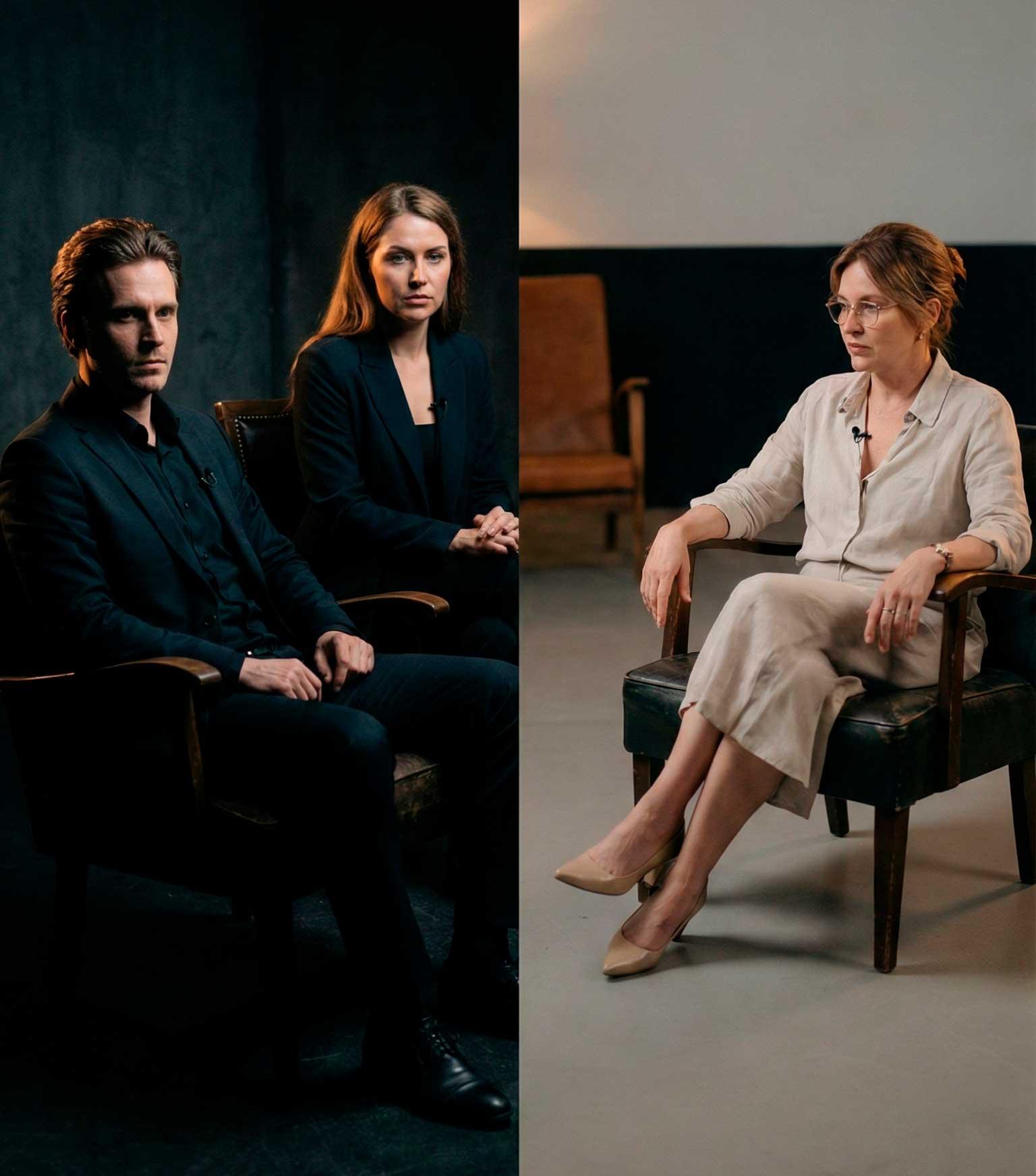 интервью в кино-стиле