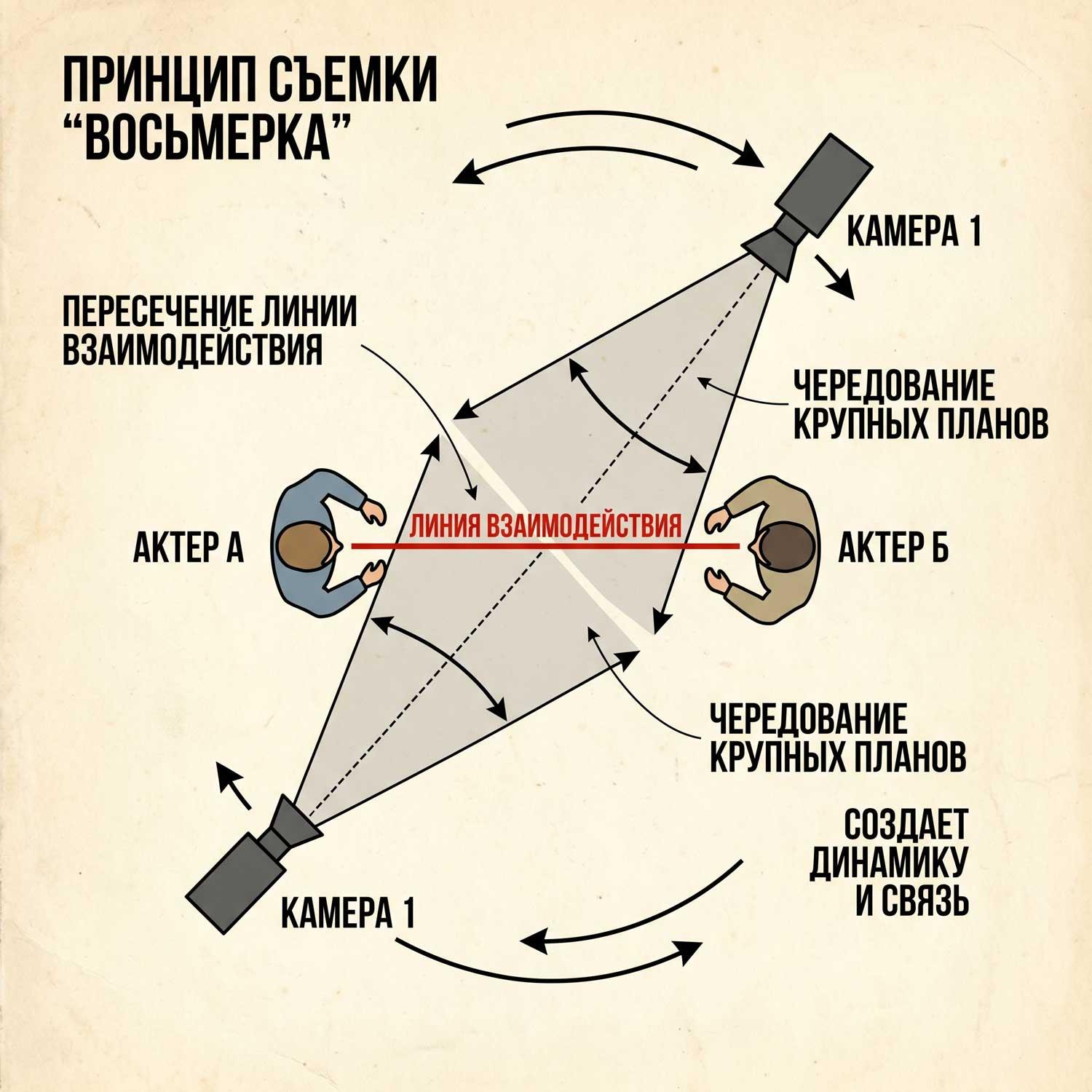 continuity editing или восьмерка