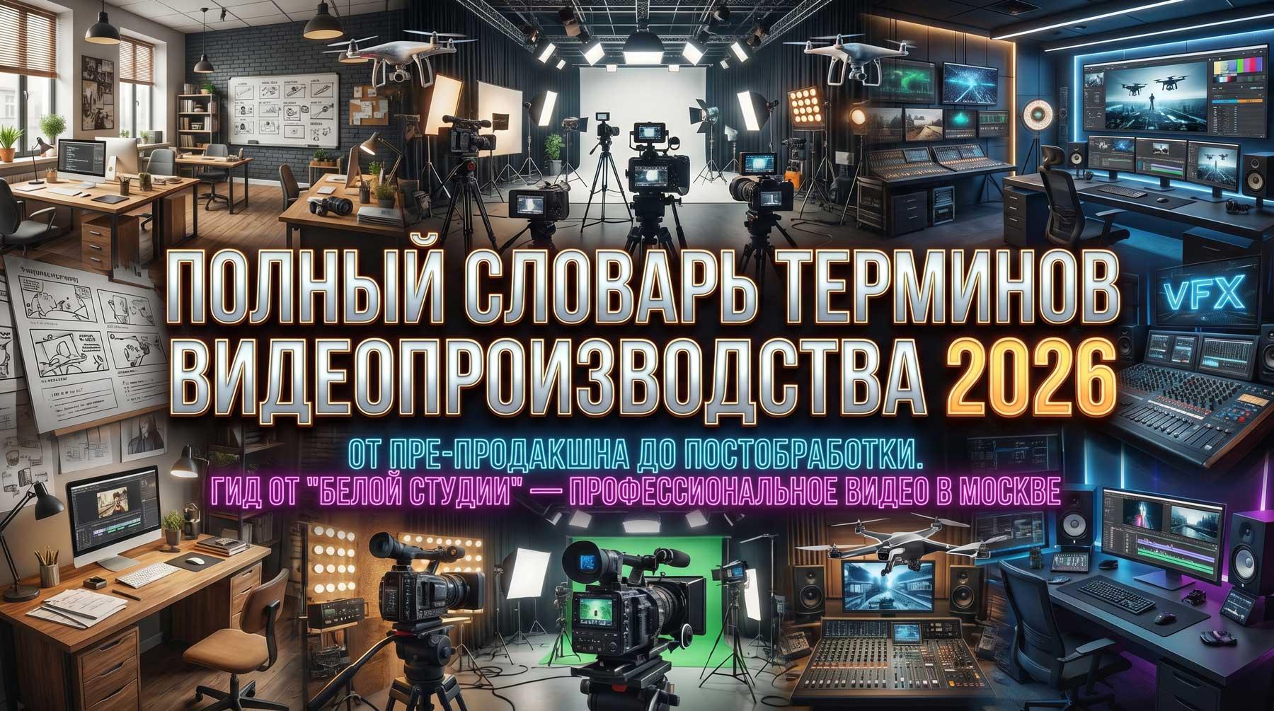 Словарь терминов видео продакшена | Белая студия Москва