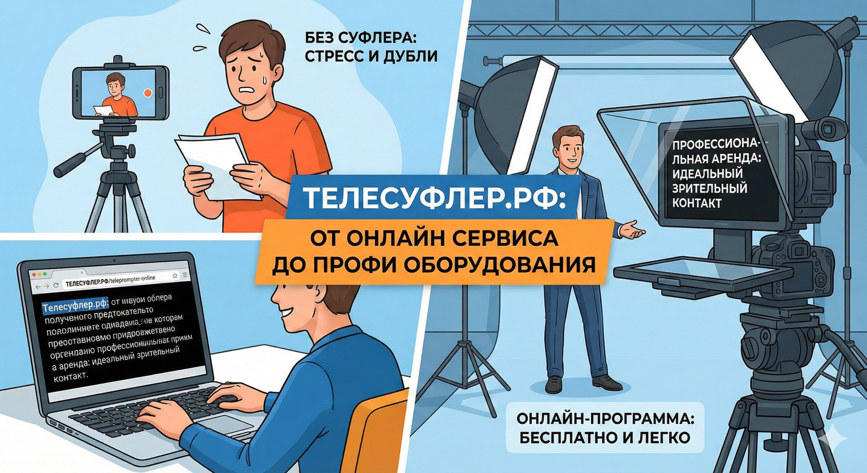 Телесуфлер онлайн