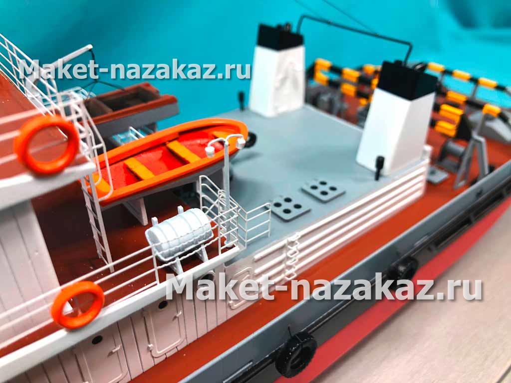 Макет техники на заказ для выставки грузовой автомобиль Камаз МЧС России с оборудованием с прозрачным кузовом.