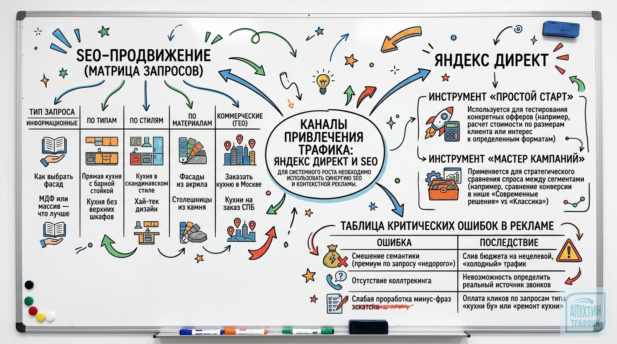 Кухни на заказ: подробный разбор маркетинговых инструментов и реальных кейсов для роста