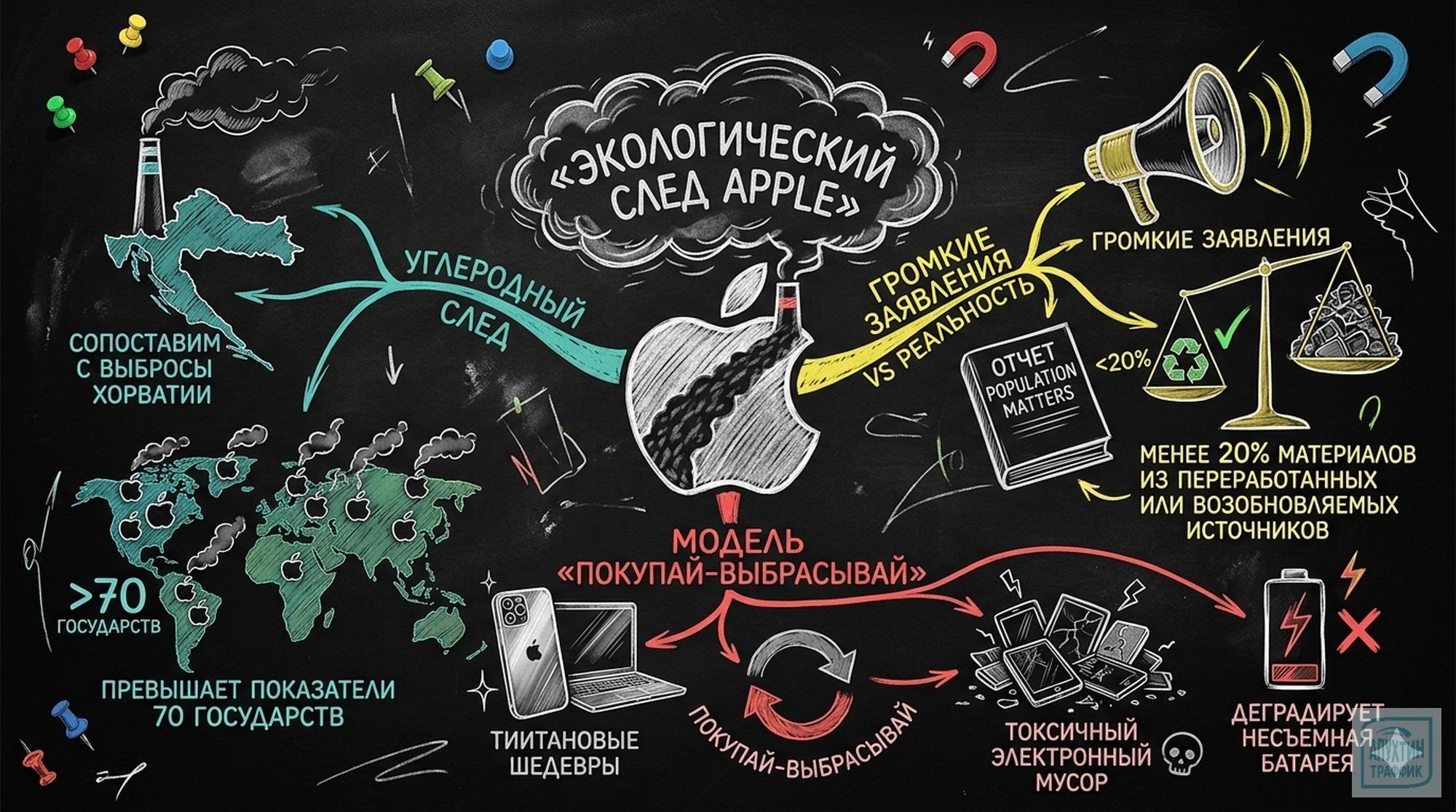 Экологический след маркетинга Apple: цена иллюзии технологического превосходства