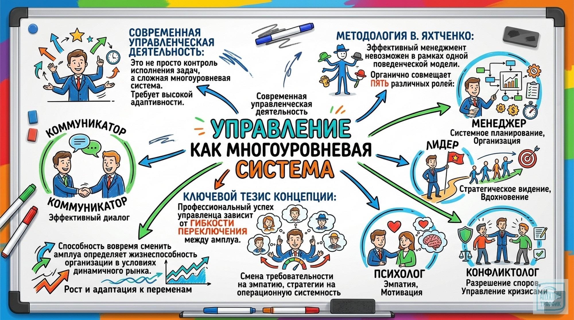 Пять ролей руководителя по Яхтченко: как гибко управлять командой и избегать ошибок