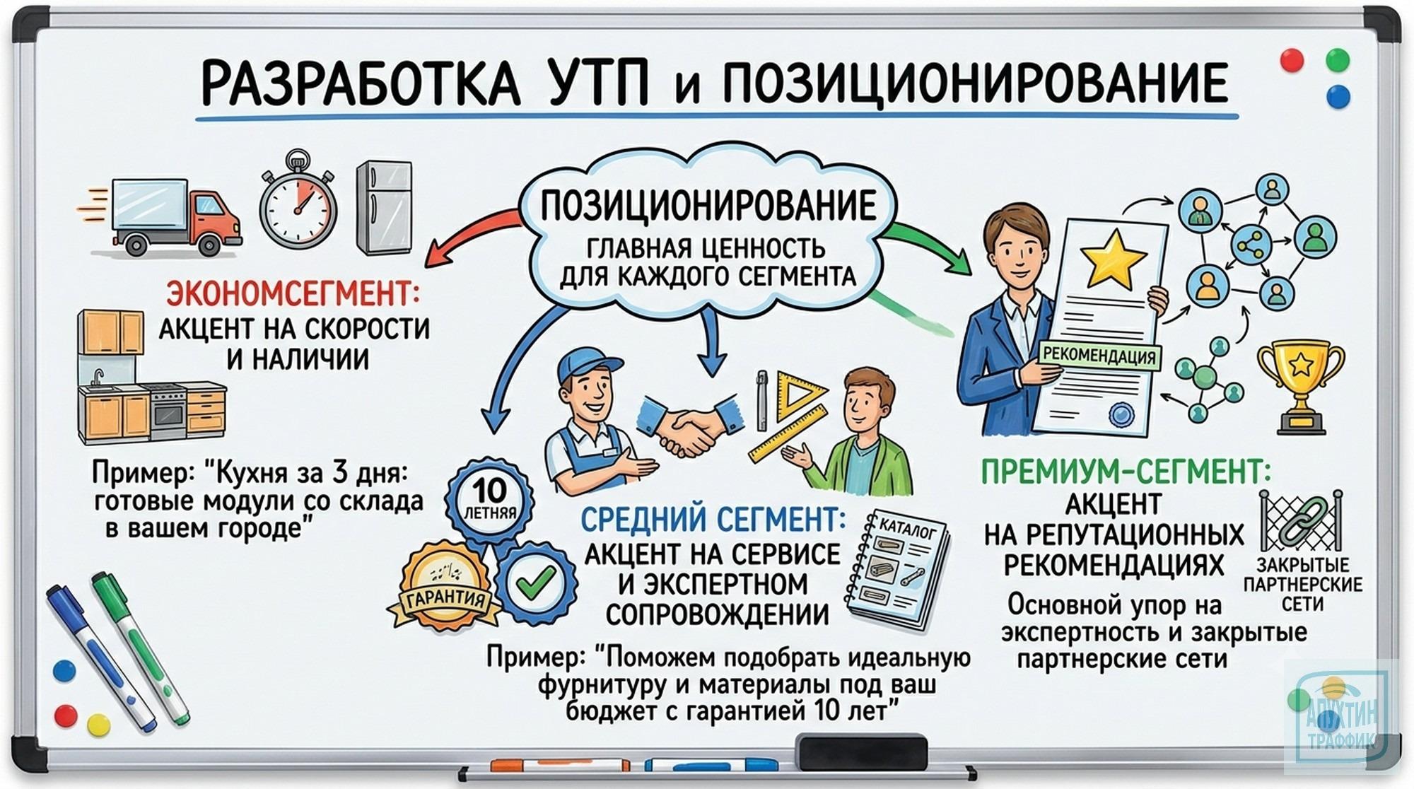Продвижение бизнеса по кухням на заказ: сегментация, контент и аналитика для стабильного роста