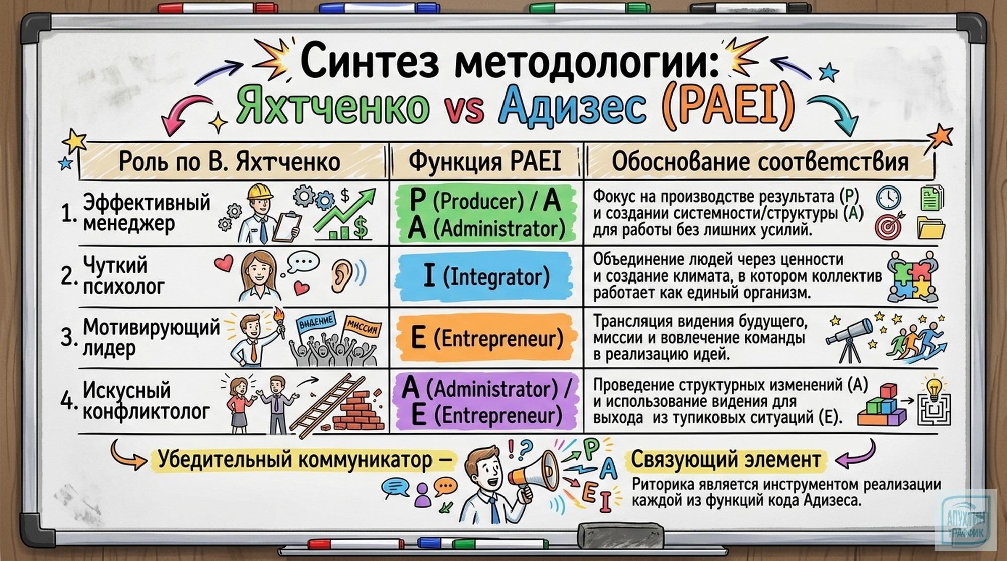 Пять ролей для идеального руководителя: подробный разбор методики Яхтченко»
