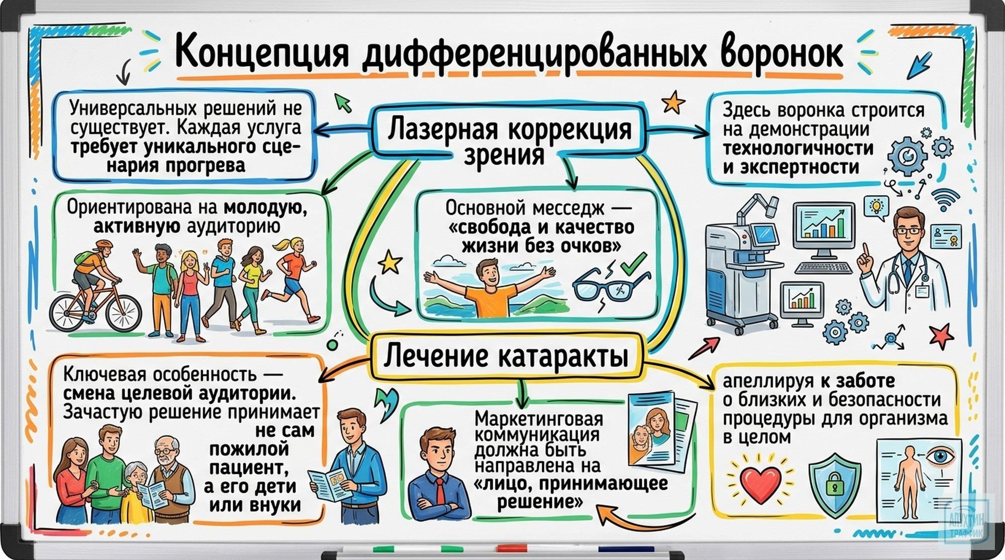 Маркетинг в офтальмологии: как триада „экспертиза&nbsp;—&nbsp;оборудование&nbsp;—&nbsp;отзывы“ формирует доверие пациентов