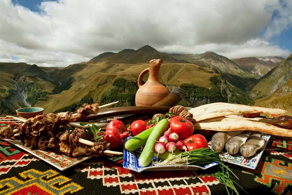 грузинское застолье