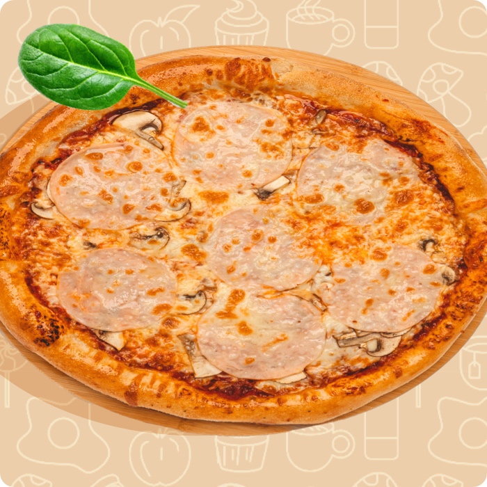 pizza cotto e funghi