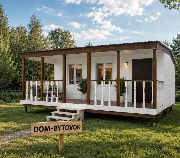 Бытовка (5х2,50) м + Веранда (5х2) м / Бытовка (5х3) м + Веранда (5х2) м