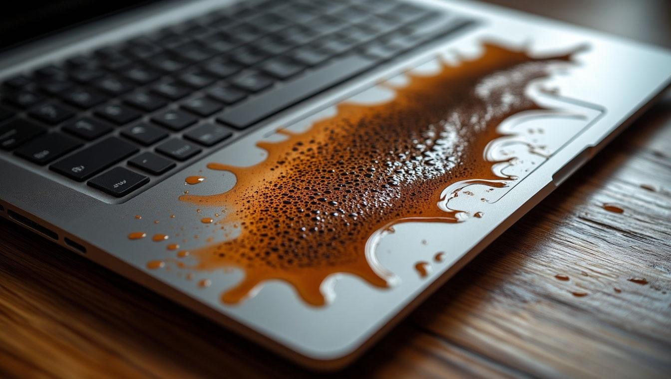 ноутбук Asus был залит кофе на Тульской