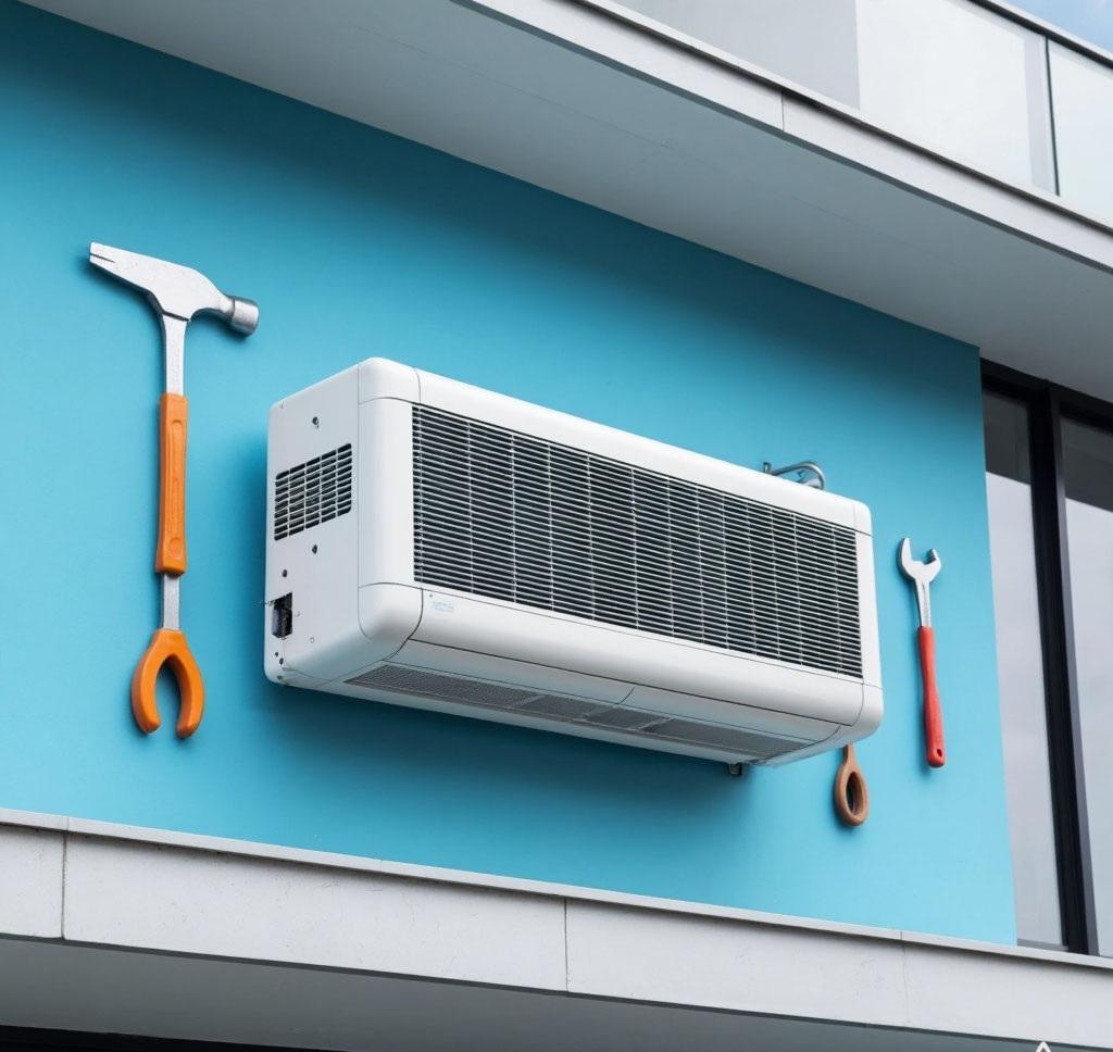 Монтаж потолочного кондиционера