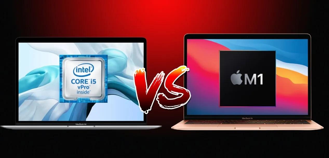 macbook m1 vs macbook intel core
