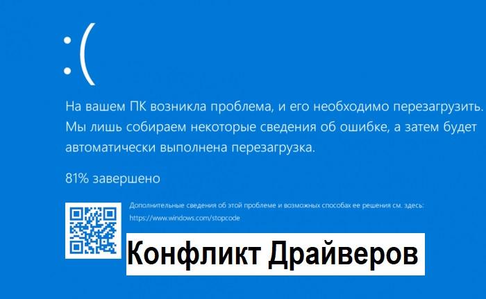 конфликт драйверов операционной системы