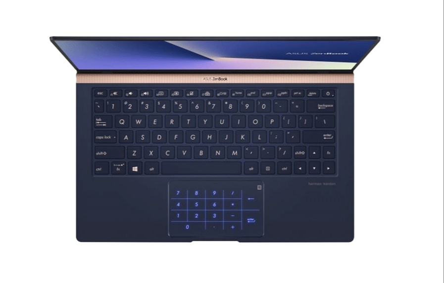 Asus UX333 Zenbook вид сверху