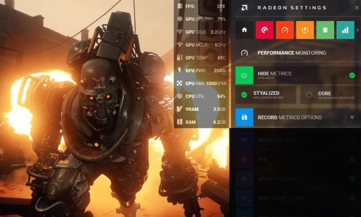 Как включить и выключить строку отображения CPU и GPU, показатели FPS