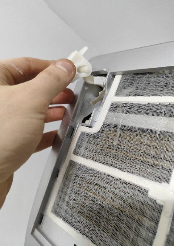 почистили фильтры кондиционера от пыли