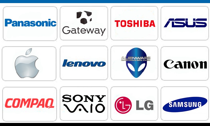 бренды ноутбуков которые мы ремонтируем