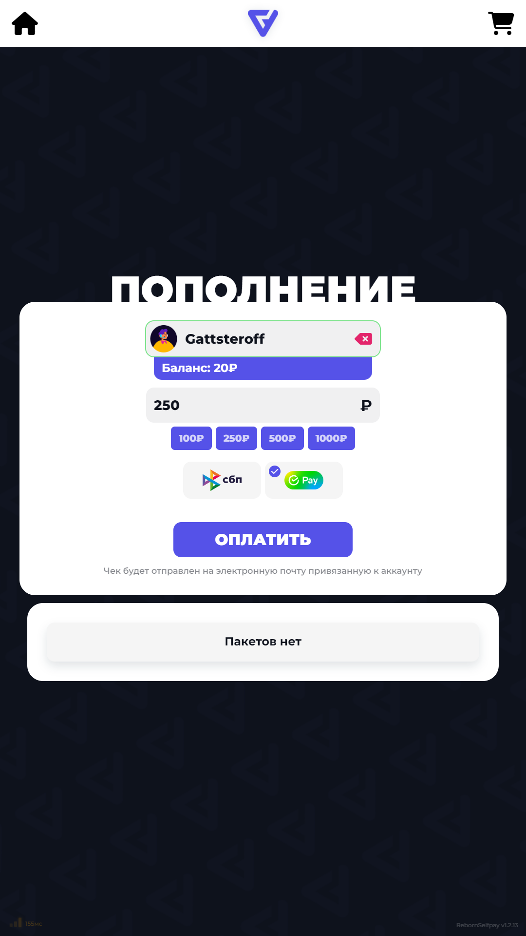 Selfpay | Пополнение #2