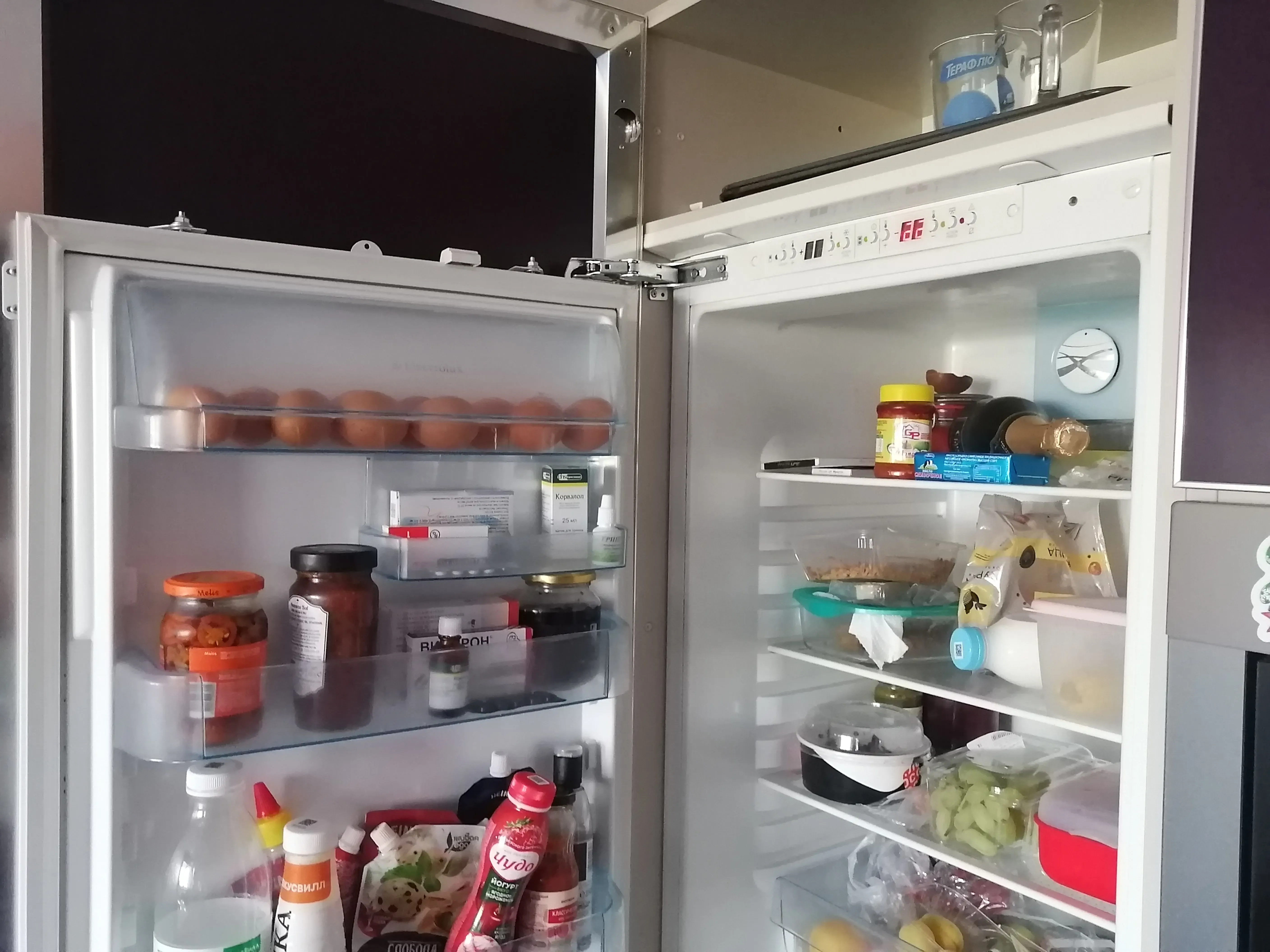 ремонт петель встроенного холодильника AEG