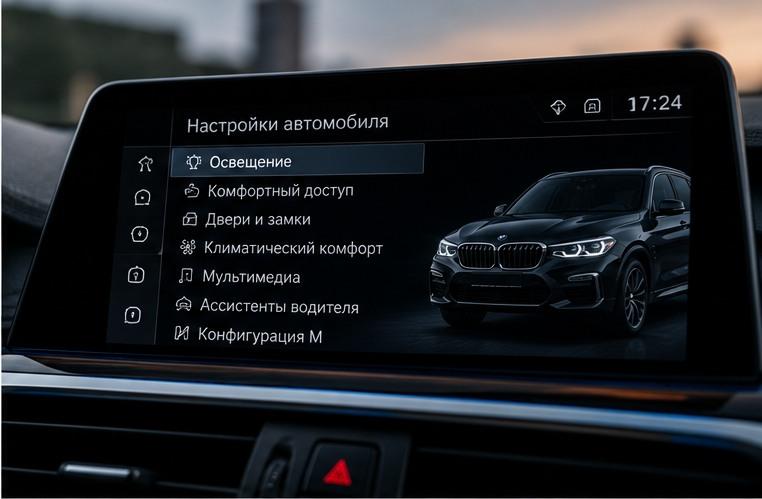 Индивидуальные настройки программы автомобиля