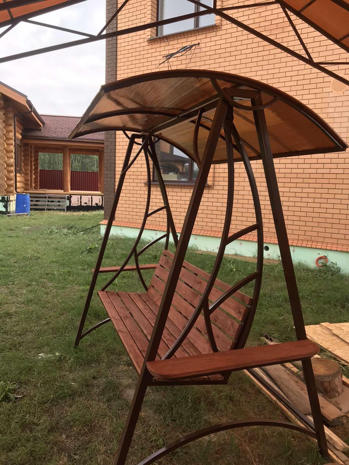 Беседки и перголы из металла в современном стиле в Тюмени 