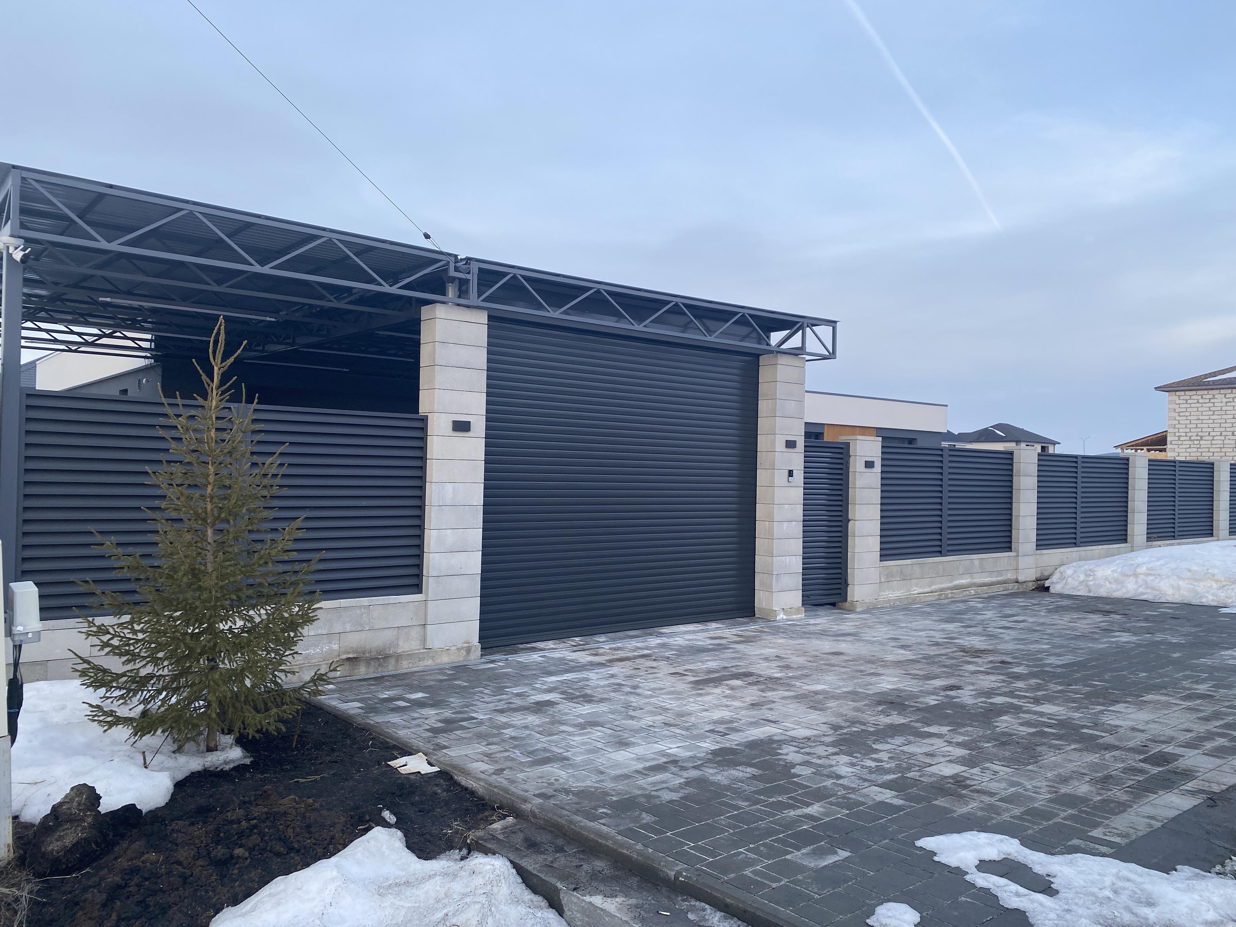 односкатный навес с профнастилом на заказ в тюмени односкатный навес с профнастилом на заказ в тюмени