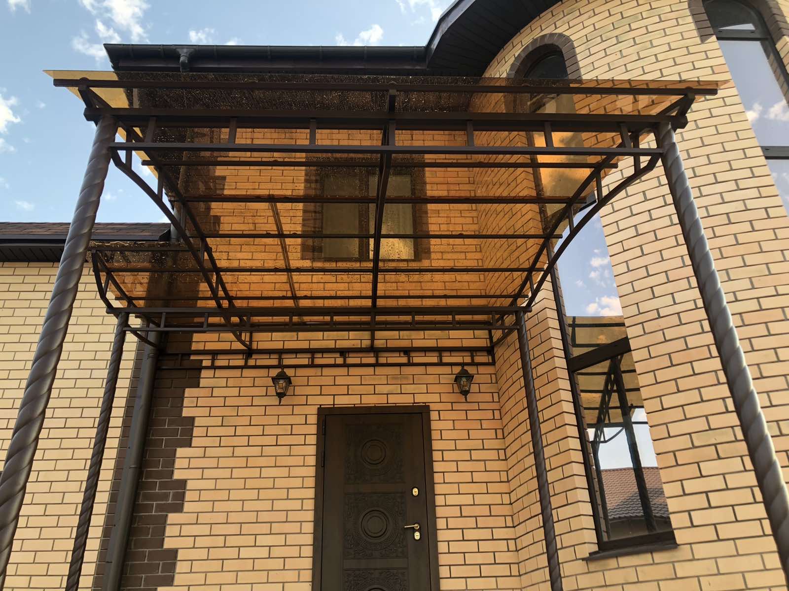 Навес для террасы и балкона на заказ в тюмени 