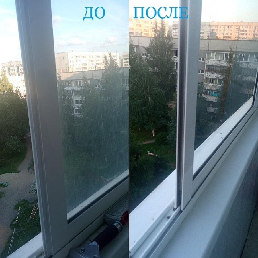 Мытьё грязной лоджии L 6 метров