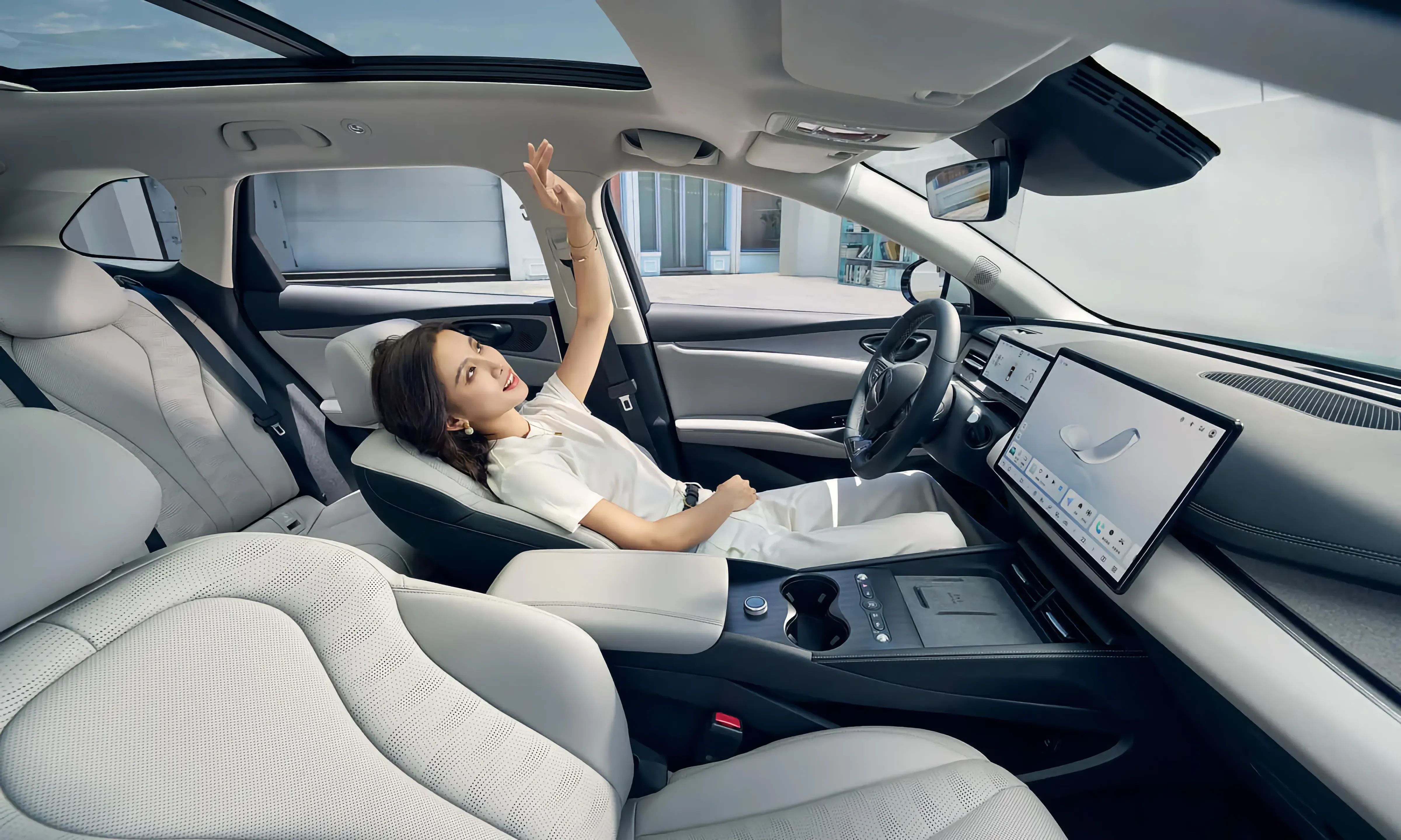 BYD Seagull салон задние сиденья