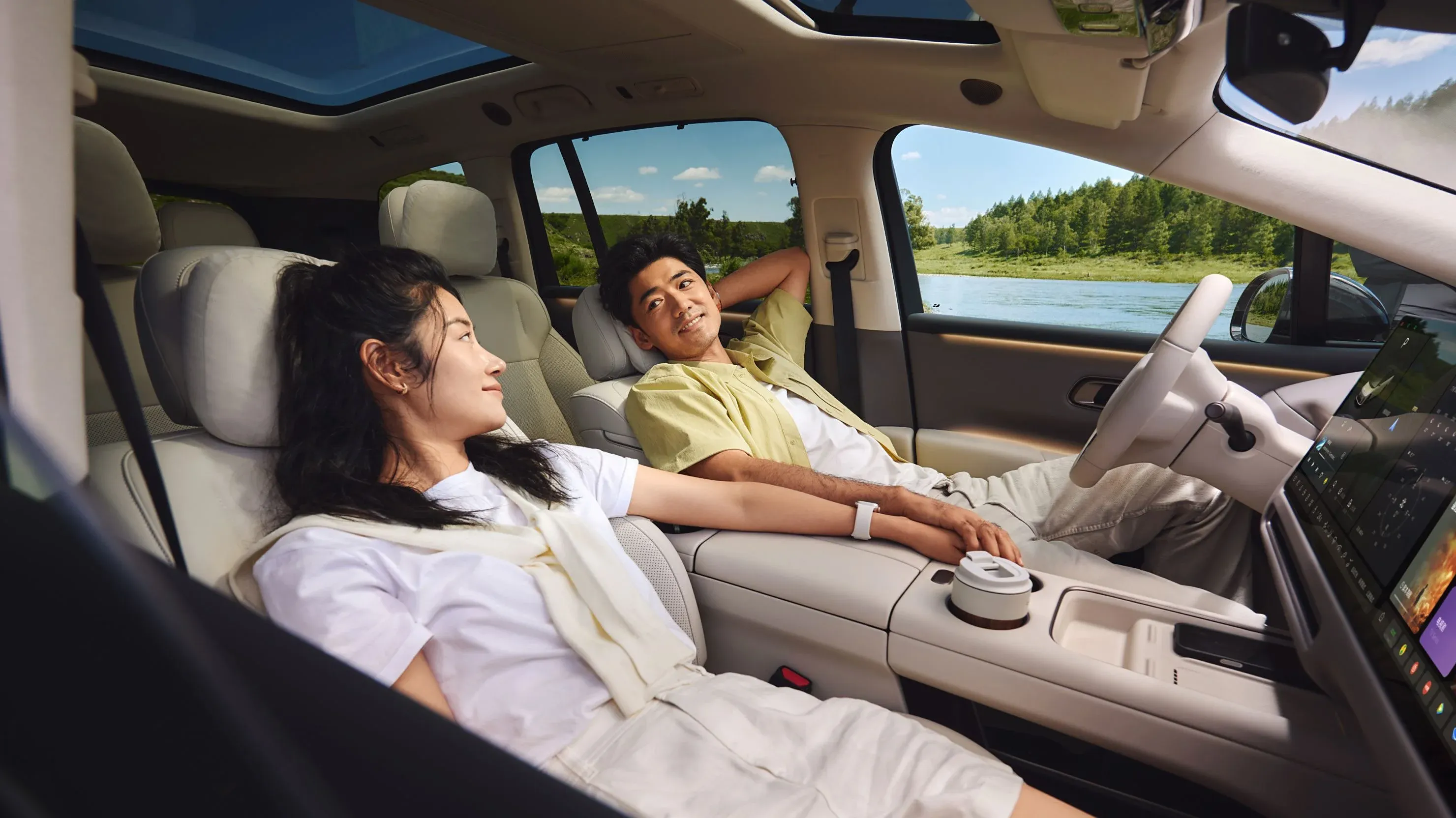 BYD Seagull салон задние сиденья