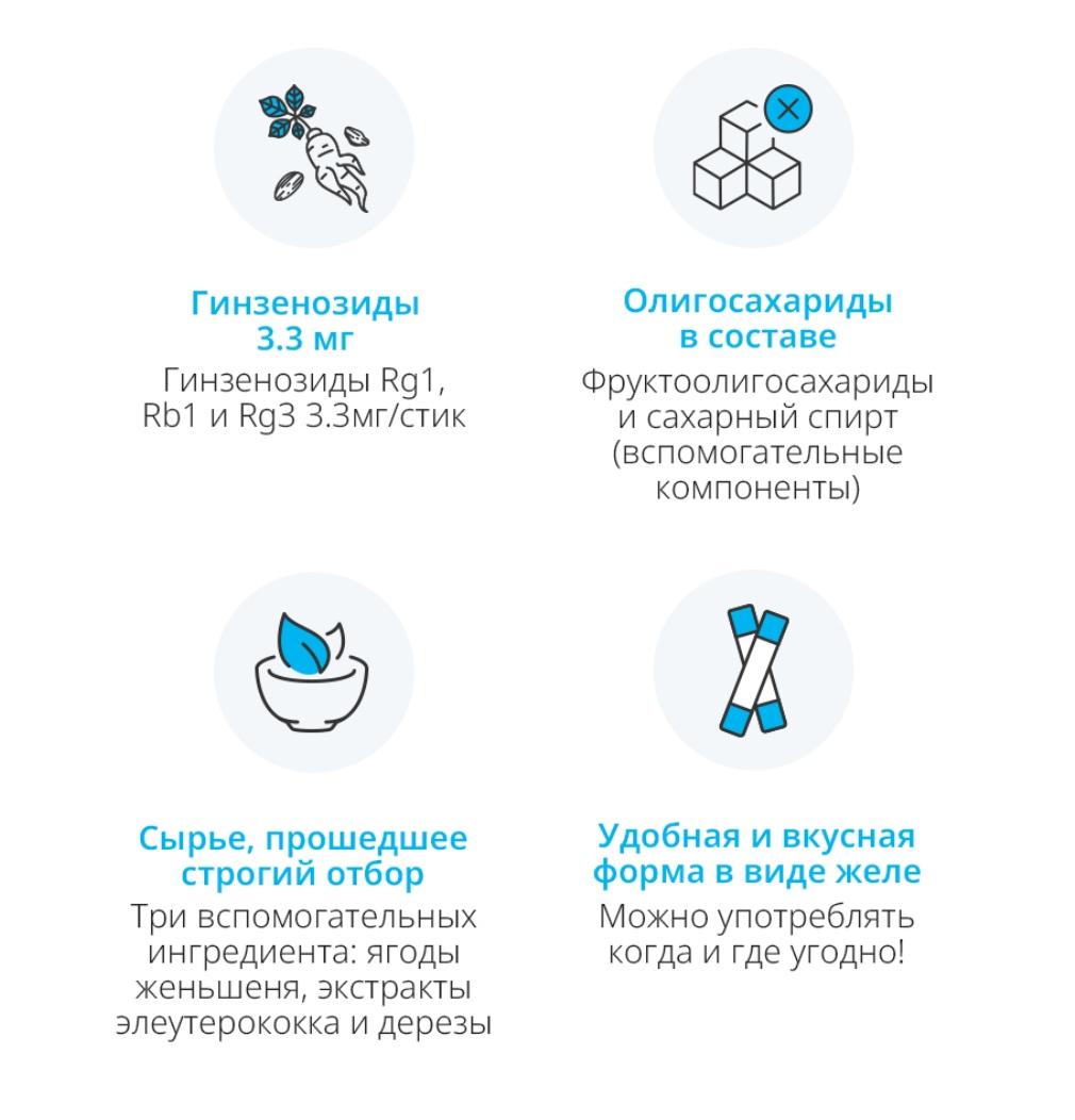 Атоми Красный Женьшень в стик-желе