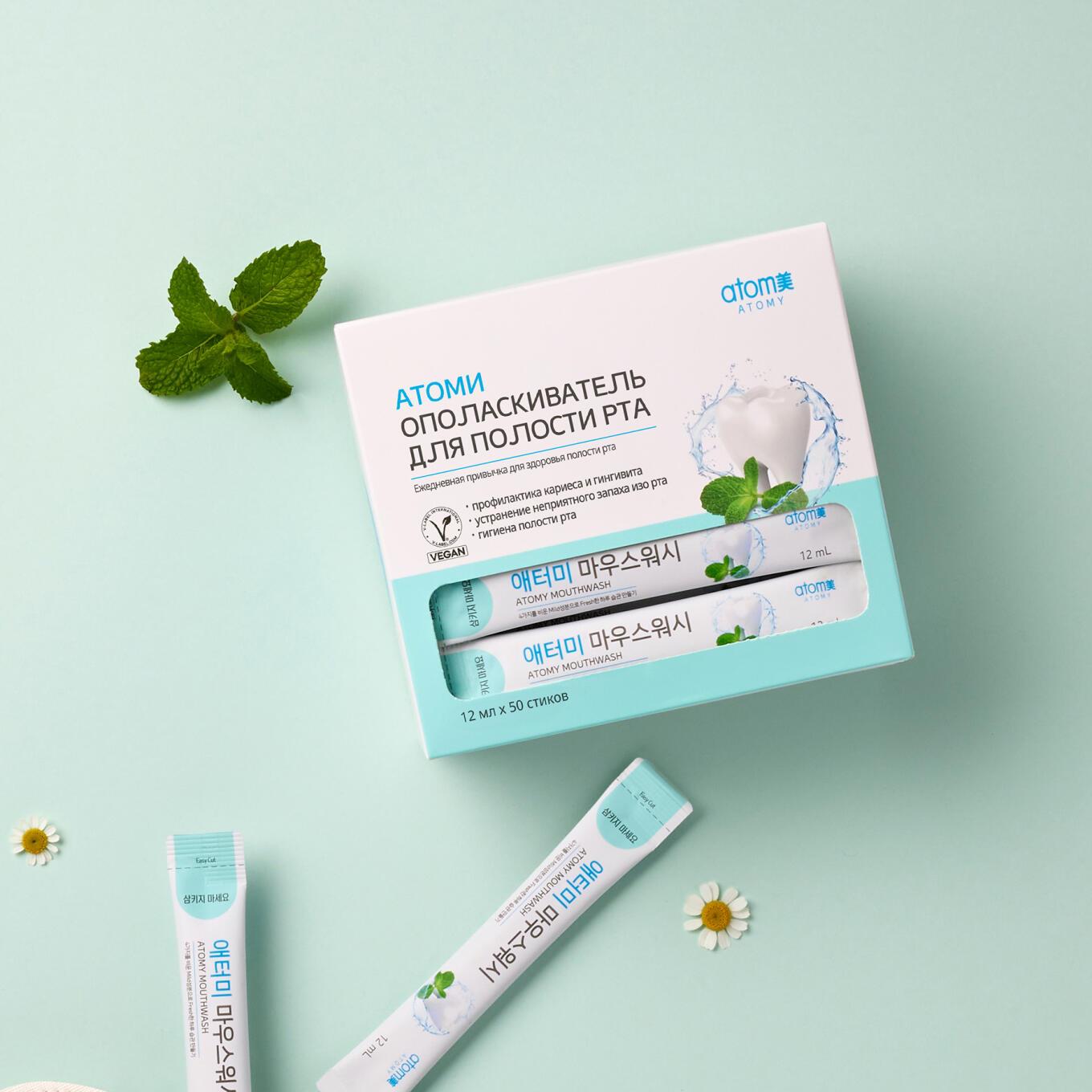 Атоми Ополаскиватель для полости рта (50 стиков) купить Атоми Ополаскиватель для полости рта (50 стиков)