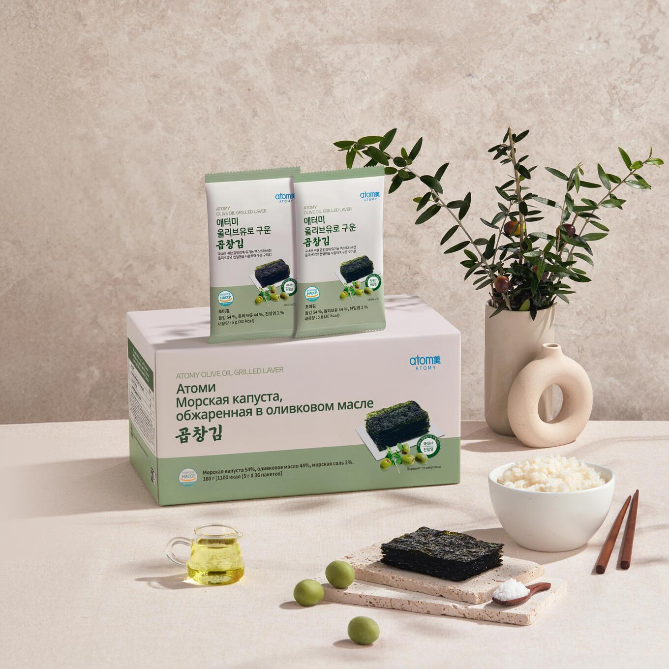 Атоми Морская капуста жареная в оливковом масле (36 уп.)