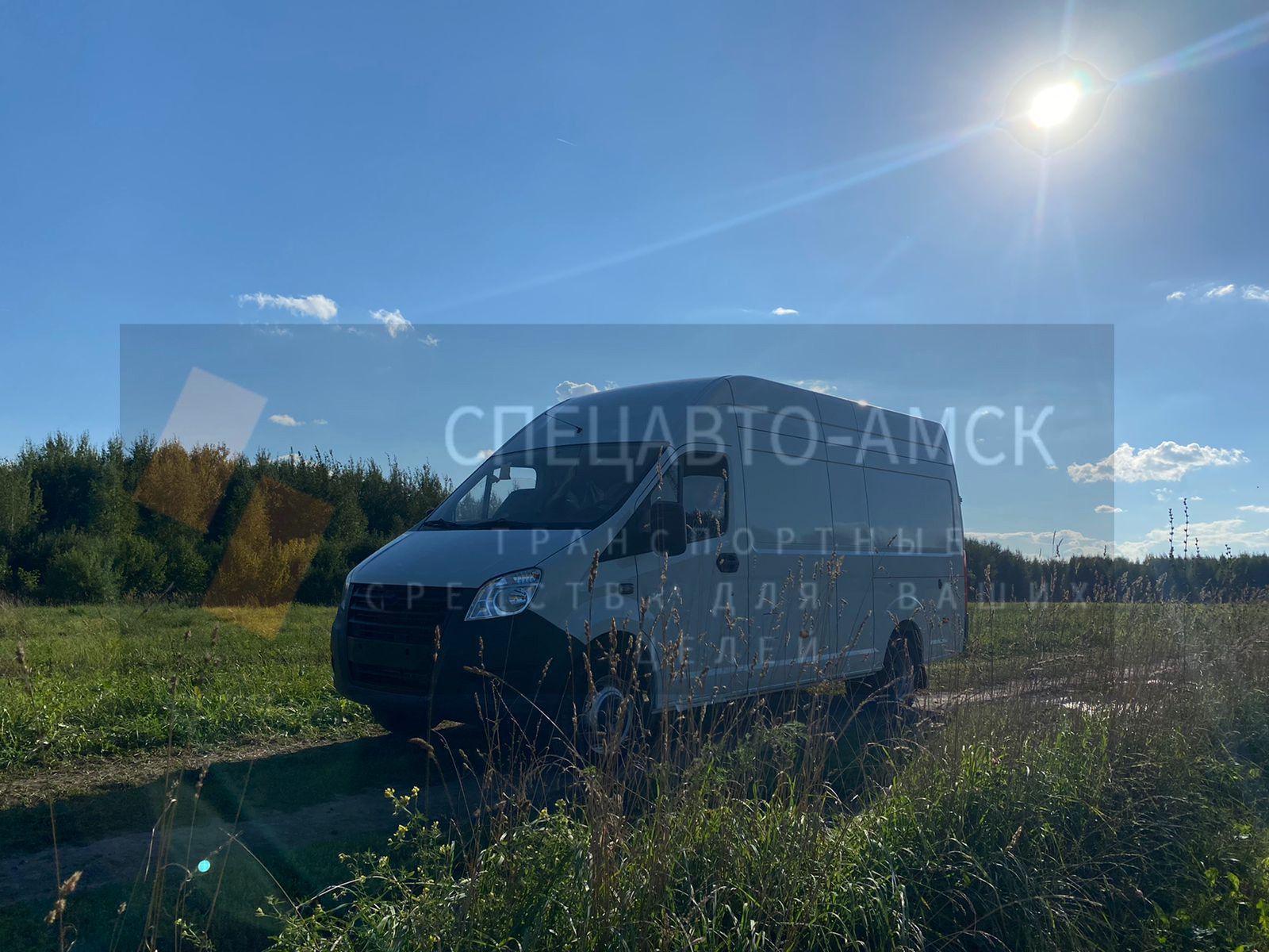 Газель Некст GAZelle NEXT A32R32 ЦМФ , вид спереди левый борт