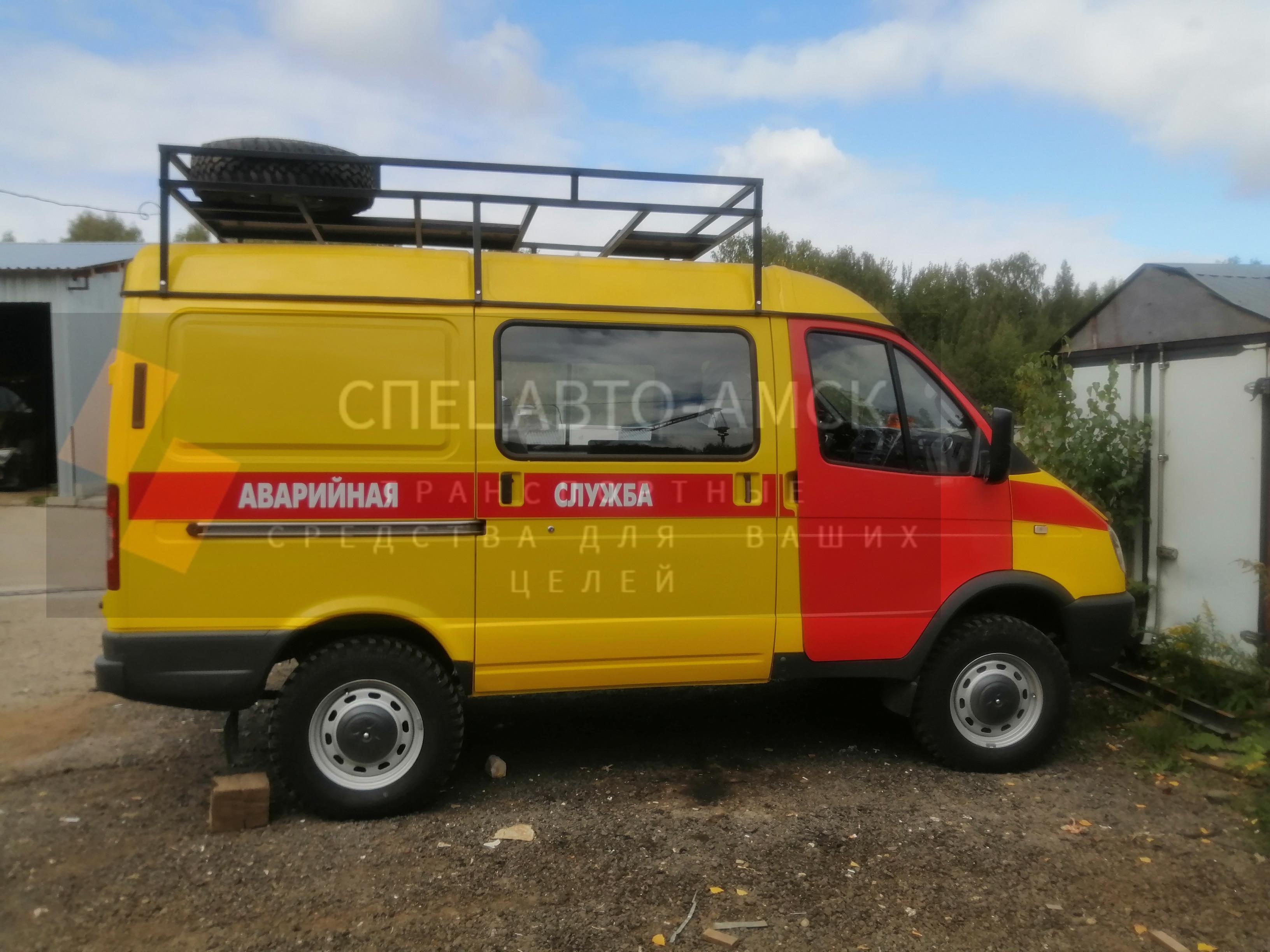 ПЕРЕДВИЖНАЯ МАСТЕРСКАЯ (ПРМ) ГАЗ САДКО NEXT C41A23, вид сзади открытая дверь
