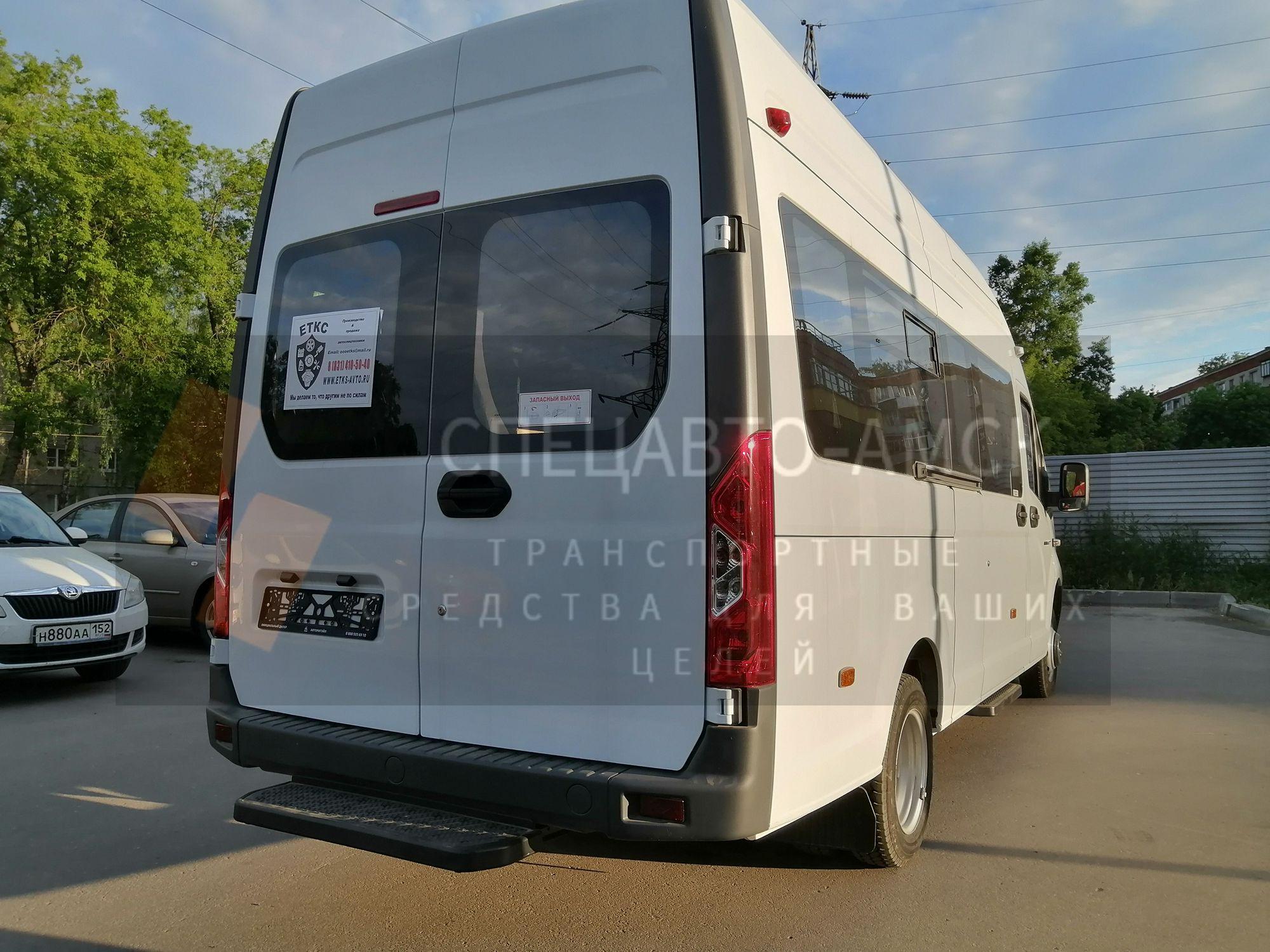 АВТОБУС ГАЗЕЛЬ NEXT , правый борт вид сзади