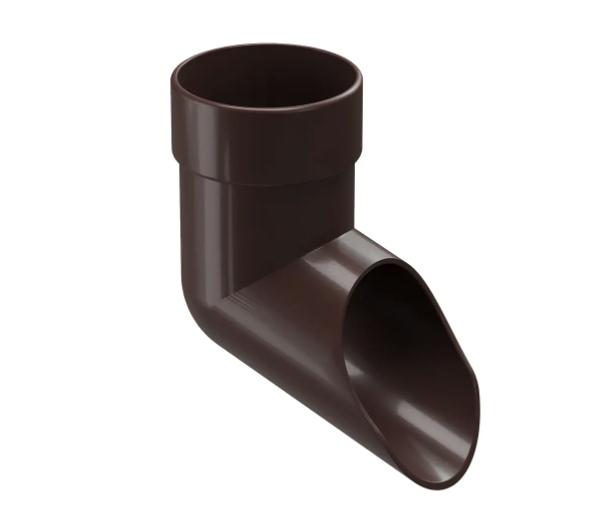 Наконечник водосточный Döcke STANDARD 80 мм темно-коричневый - сливной наконечник трубы в Луганске