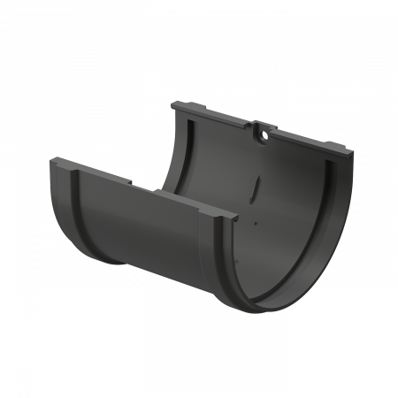 Соединитель желобов Döcke PREMIUM графит купить в г. Луганск - замок для стыковки лотков